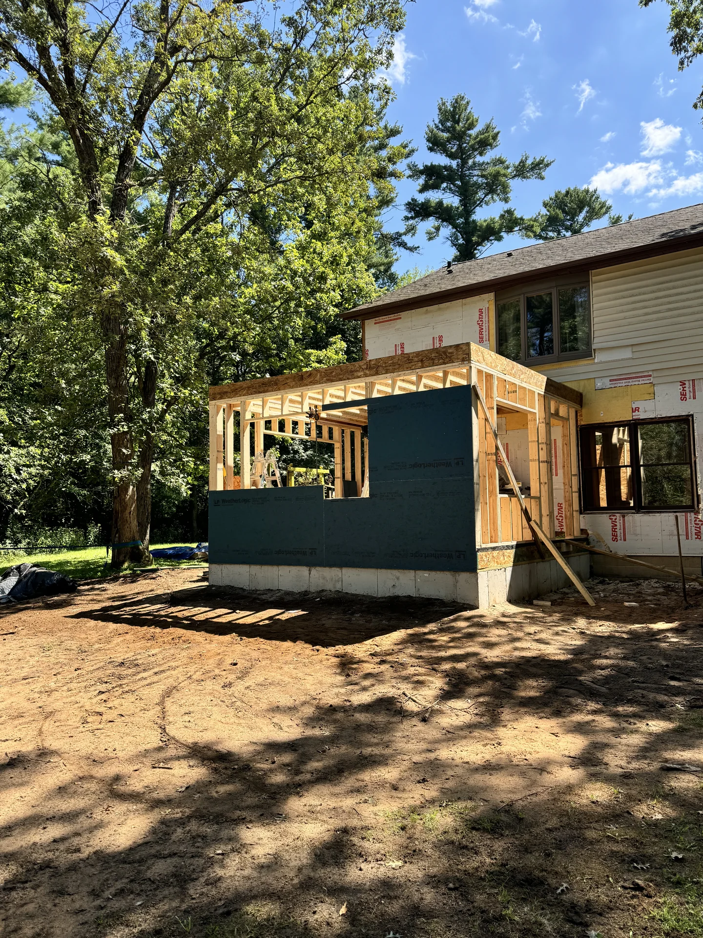 First-Floor Framing & LP WeatherLogic