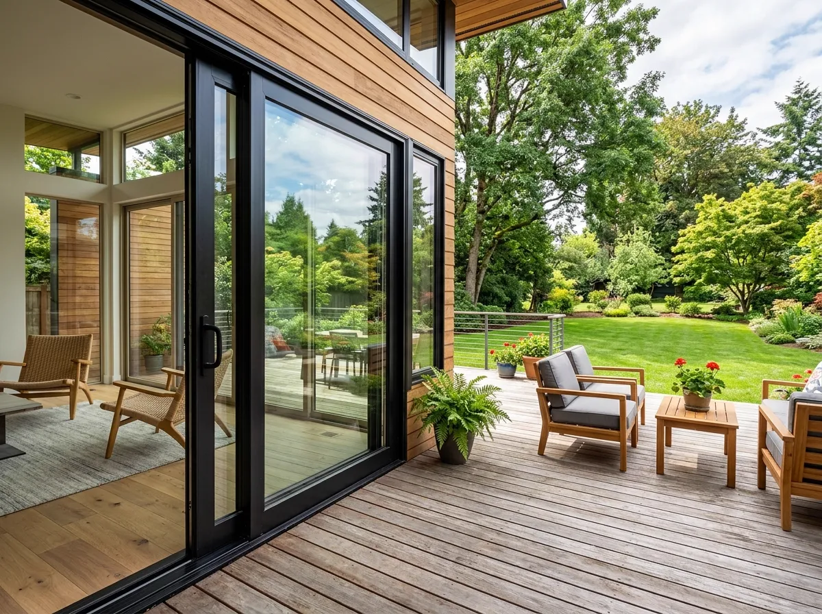 Sliding glass patio door